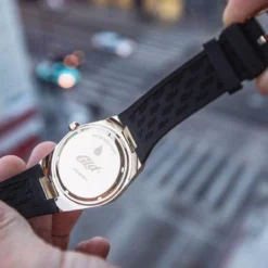 42MM Alpha Era Gold W/ Rubber Strap 10 42MM Alpha Era Gold W/ Rubber Strap -Fashion Jewelry Discount Store alpha era gold w rubber strap gld men the gld shop 3