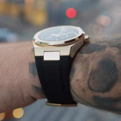 42MM Alpha Era Gold W/ Rubber Strap 11 42MM Alpha Era Gold W/ Rubber Strap -Fashion Jewelry Discount Store alpha era gold w rubber strap gld men the gld shop 4