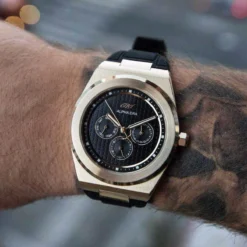42MM Alpha Era Gold W/ Rubber Strap 14 42MM Alpha Era Gold W/ Rubber Strap -Fashion Jewelry Discount Store alpha era gold w rubber strap gld men the gld shop 7