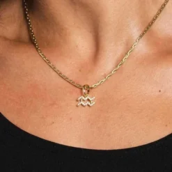 Aquarius Pave Pendant