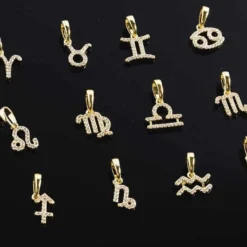 Aquarius Pave Pendant -Fashion Jewelry Discount Store aquarius pave pendant gld women the gld shop 3