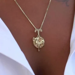 Aries Sign Pendant -Fashion Jewelry Discount Store aries sign pendant gld women the gld shop 2