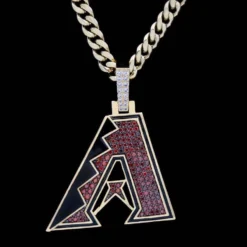 Arizona Diamondbacks Pendant -Fashion Jewelry Discount Store arizona diamondbacks pendant gld men the gld shop 11