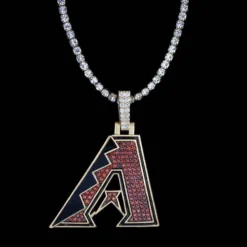 Arizona Diamondbacks Pendant -Fashion Jewelry Discount Store arizona diamondbacks pendant gld men the gld shop 8