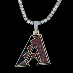 Arizona Diamondbacks Pendant -Fashion Jewelry Discount Store arizona diamondbacks pendant gld men the gld shop 9