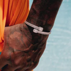 Baguette Clip Bracelet In White Gold 7 Baguette Clip Bracelet In White Gold -Fashion Jewelry Discount Store baguette clip bracelet in white gold gld men the gld shop 3 scaled