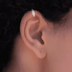 Baguette Ear Cuff In Gold -Fashion Jewelry Discount Store baguette ear cuff in gold gld women the gld shop 3