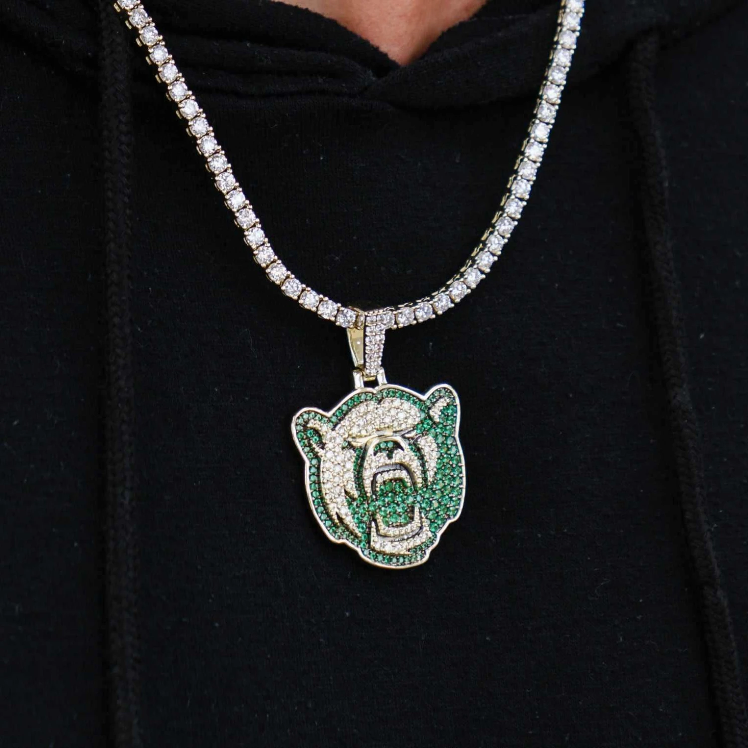 Baylor Bears Pendant - Yellow Gold 1 Baylor Bears Pendant - Yellow Gold