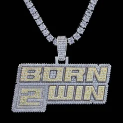 Born 2 Win Pendant -Fashion Jewelry Discount Store born 2 win pendant gld men the gld shop 11