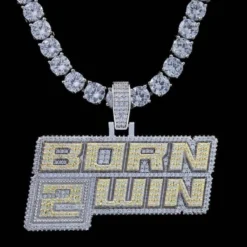 Born 2 Win Pendant -Fashion Jewelry Discount Store born 2 win pendant gld men the gld shop 12