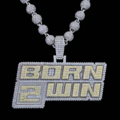 Born 2 Win Pendant -Fashion Jewelry Discount Store born 2 win pendant gld men the gld shop 13