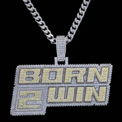 Born 2 Win Pendant -Fashion Jewelry Discount Store born 2 win pendant gld men the gld shop 6