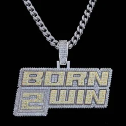 Born 2 Win Pendant -Fashion Jewelry Discount Store born 2 win pendant gld men the gld shop 7