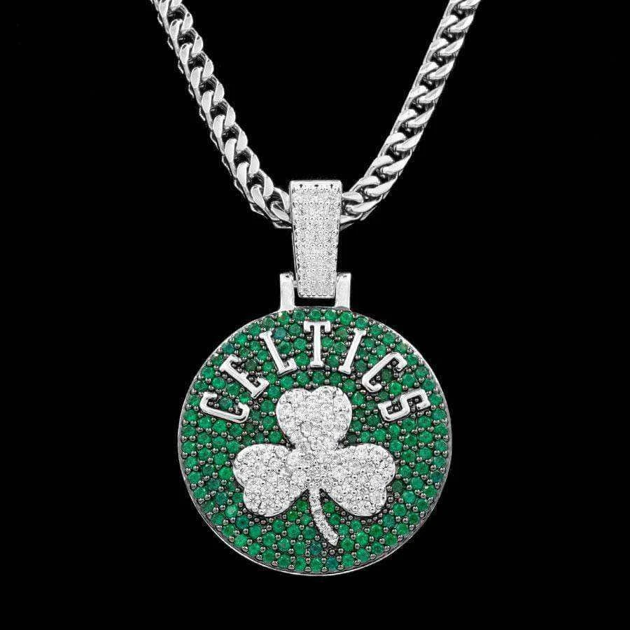 Boston Celtics Pendant In White Gold 9 Boston Celtics Pendant In White Gold - Image 9