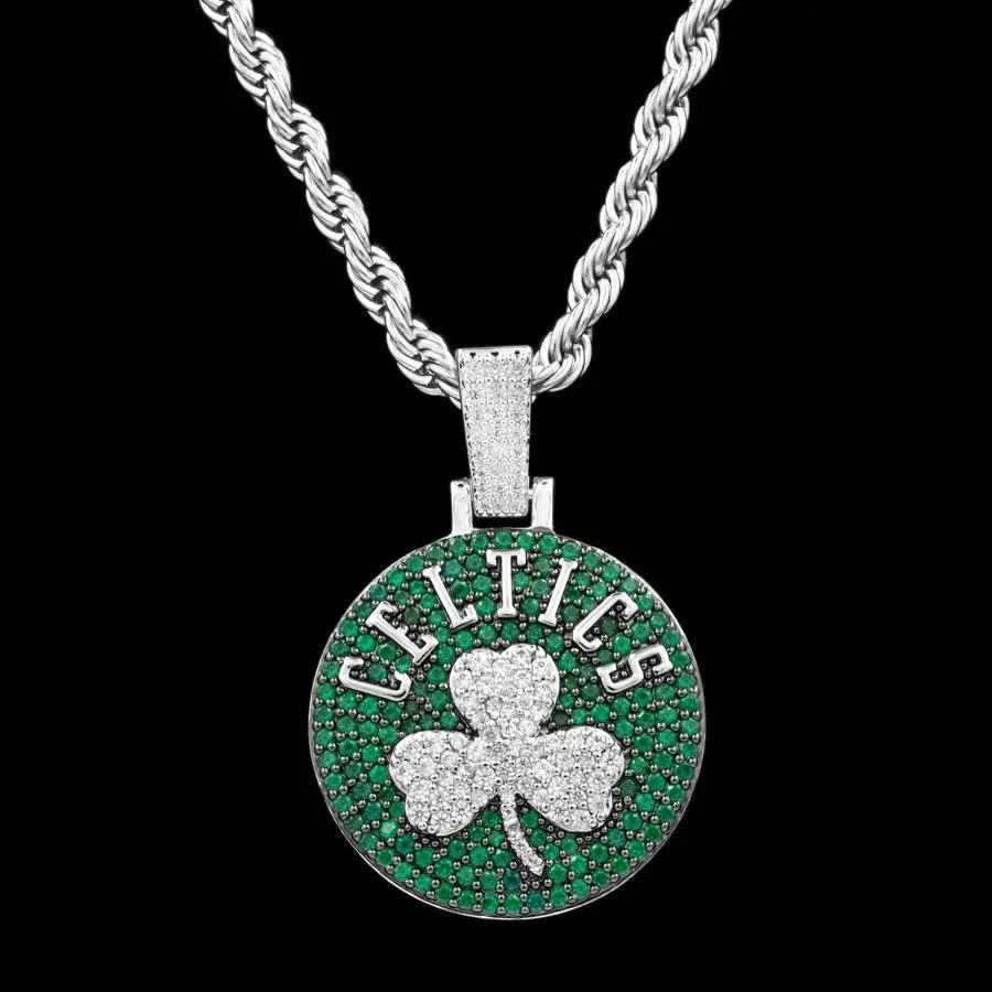 Boston Celtics Pendant In White Gold 11 Boston Celtics Pendant In White Gold - Image 11