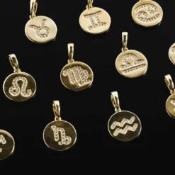 Capricorn Micro Coin Pendant -Fashion Jewelry Discount Store capricorn micro coin pendant gld women the gld shop 4