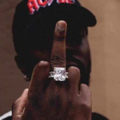 Fashion Jewelry Discount Store -Fashion Jewelry Discount Store center stone baguette band ring gld men the gld shop 2