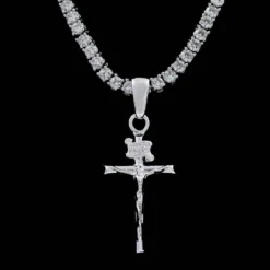 Crucifix Pendant In White Gold -Fashion Jewelry Discount Store crucifix pendant in white gold gld women the gld shop 10