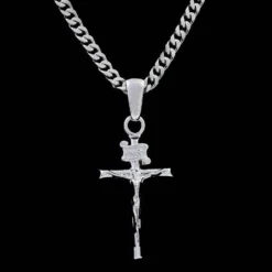 Crucifix Pendant In White Gold -Fashion Jewelry Discount Store crucifix pendant in white gold gld women the gld shop 5