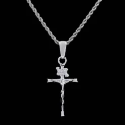 Crucifix Pendant In White Gold -Fashion Jewelry Discount Store crucifix pendant in white gold gld women the gld shop 7