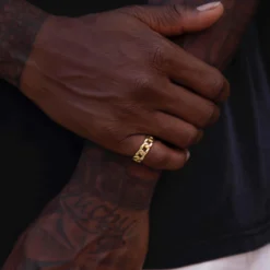 Cuban Band Ring -Fashion Jewelry Discount Store cuban band ring gld men the gld shop 2 scaled
