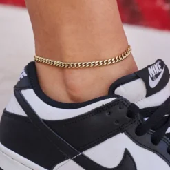 Miami Cuban Choker + Anklet Bundle - 5mm -Fashion Jewelry Discount Store cuban link choker anklet bundle womens 4