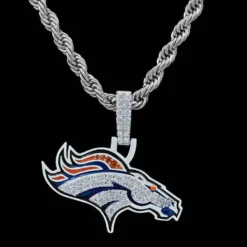 Denver Broncos Pendant -Fashion Jewelry Discount Store denver broncos pendant gld men the gld shop 10