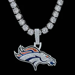 Denver Broncos Pendant -Fashion Jewelry Discount Store denver broncos pendant gld men the gld shop 13