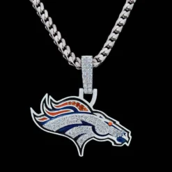 Denver Broncos Pendant -Fashion Jewelry Discount Store denver broncos pendant gld men the gld shop 8