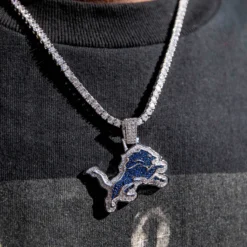 Detroit Lions Pendant -Fashion Jewelry Discount Store detroit lions pendant gld men the gld shop 3 scaled