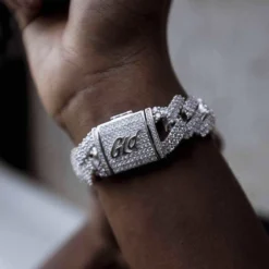 14k White Vermeil Diamond Prong Link Bracelet - 19mm 7 14k White Vermeil Diamond Prong Link Bracelet - 19mm -Fashion Jewelry Discount Store diamond prong link bracelet in white gold 19mm gld men the gld shop 3 6f0ad103 0e2a 43d8 bb62 fd81a713bf4a