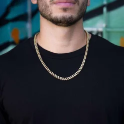 Franco Chain In Yellow Gold - 6mm -Fashion Jewelry Discount Store franco chain in yellow gold 6mm gld men the gld shop 8