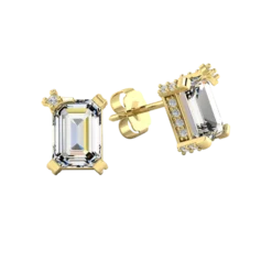 Gemstone Stud Earrings -Fashion Jewelry Discount Store gld birthstone earrings april 1 22973f14 f510 4bc8 9deb 609e0325218a