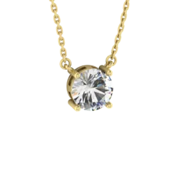 Floating Gemstone Necklace -Fashion Jewelry Discount Store gld birthstone floating gem necklace april 1