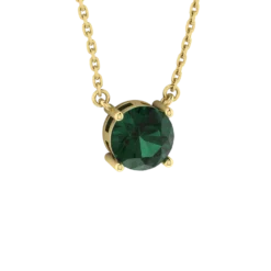 Floating Gemstone Necklace -Fashion Jewelry Discount Store gld birthstone floating gem necklace may 1