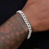 GLD Link Bracelet In White Gold - 8.5mm