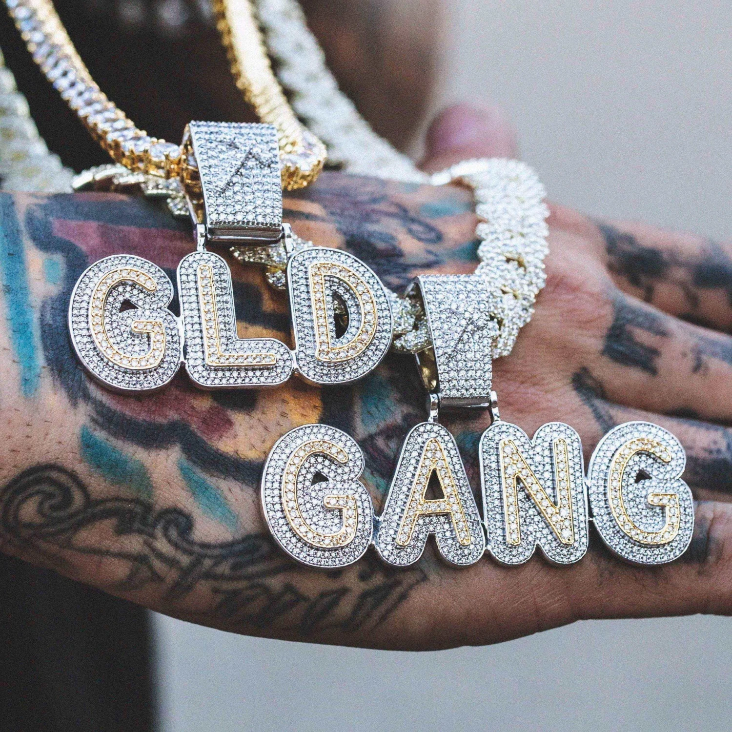 GLD's 2-Tone Custom Layered Font 1 GLD's 2-Tone Custom Layered Font