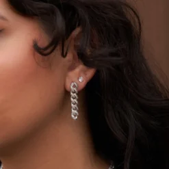 GLD Prong Cuban Stud Earring In White Gold- 6MM -Fashion Jewelry Discount Store gld10 13product7705 scaled