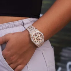 Fully Iced Alpha Era In Rose Gold 10 Fully Iced Alpha Era In Rose Gold -Fashion Jewelry Discount Store gld10 13product7848