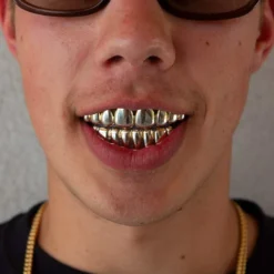 Golden Dripping Grillz In Yellow Gold 12 Golden Dripping Grillz In Yellow Gold -Fashion Jewelry Discount Store golden dripping grillz in yellow gold gld men the gld shop 6