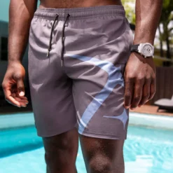 Grey Summer Board Shorts