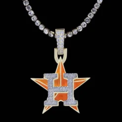 Houston Astros Pendant -Fashion Jewelry Discount Store houston astros pendant gld men the gld shop 11