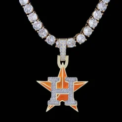 Houston Astros Pendant -Fashion Jewelry Discount Store houston astros pendant gld men the gld shop 13