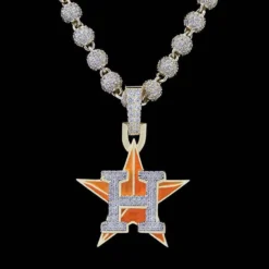 Houston Astros Pendant -Fashion Jewelry Discount Store houston astros pendant gld men the gld shop 14