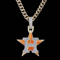 Houston Astros Pendant -Fashion Jewelry Discount Store houston astros pendant gld men the gld shop 15
