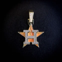 Houston Astros Pendant -Fashion Jewelry Discount Store houston astros pendant gld men the gld shop 3