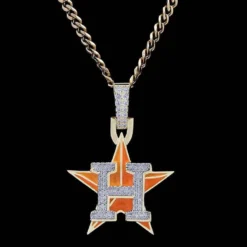 Houston Astros Pendant -Fashion Jewelry Discount Store houston astros pendant gld men the gld shop 7