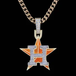 Houston Astros Pendant -Fashion Jewelry Discount Store houston astros pendant gld men the gld shop 8