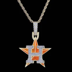 Houston Astros Pendant -Fashion Jewelry Discount Store houston astros pendant gld men the gld shop 9