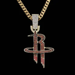 Houston Rockets Pendant In Yellow Gold -Fashion Jewelry Discount Store houston rockets pendant in yellow gold gld men the gld shop 4